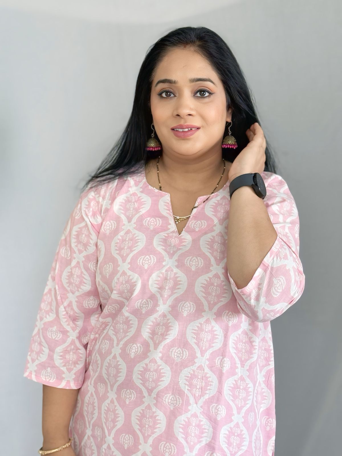 Pink Daily wear Cotton Kurta (COMBO)