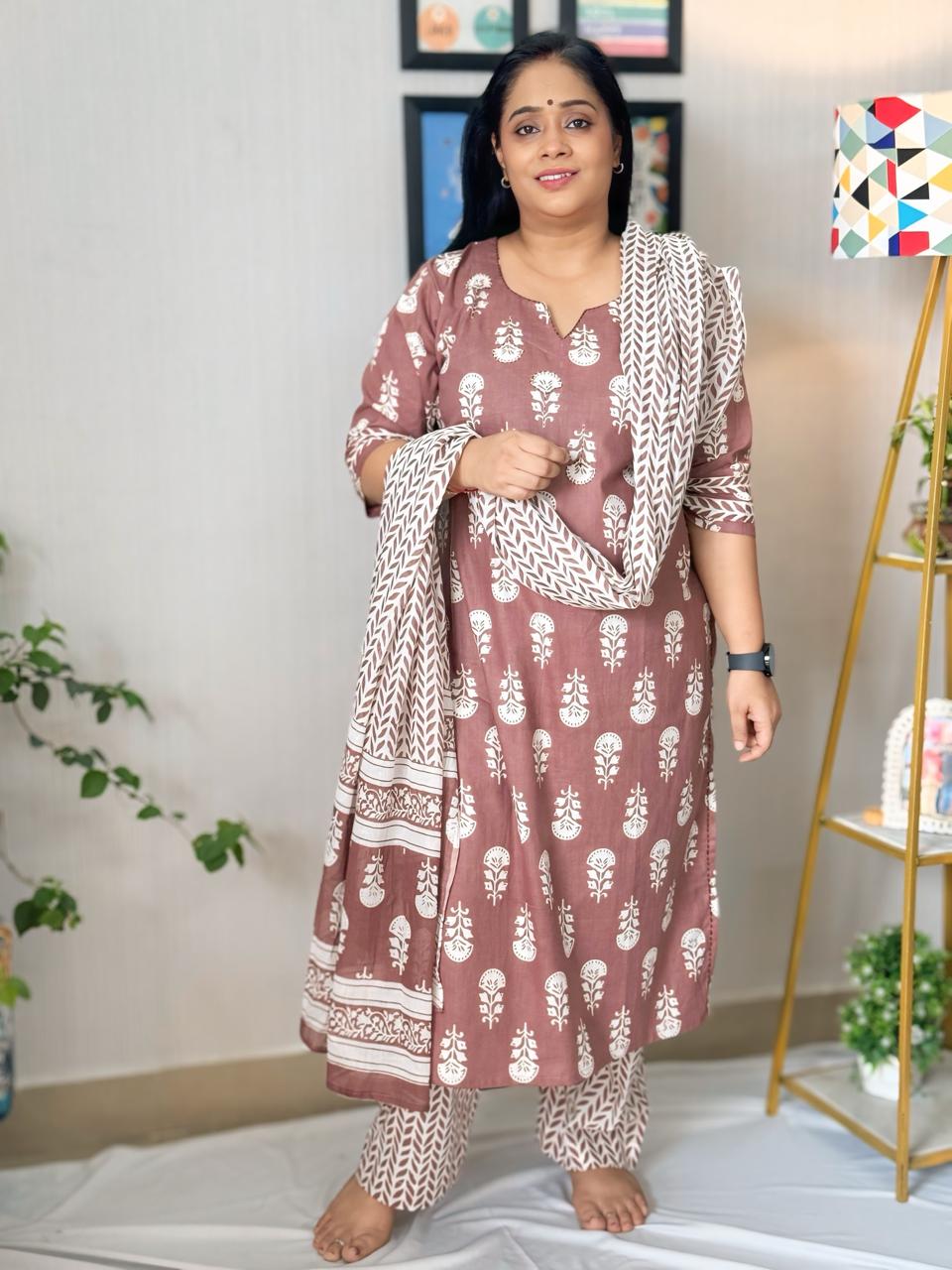 Aaram Brown Suit Set (PREBOOK OFFER )