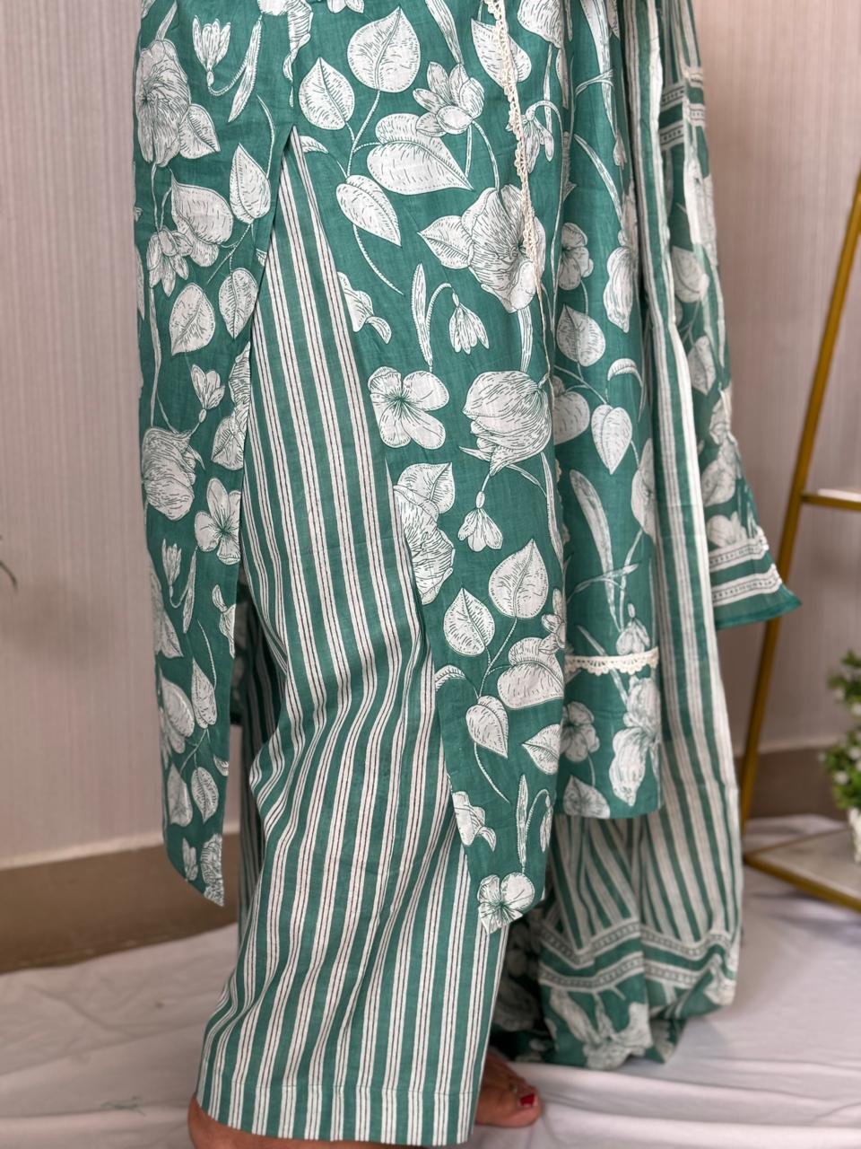 Sukoon Green Suit Set (PRE BOOK OFFER )