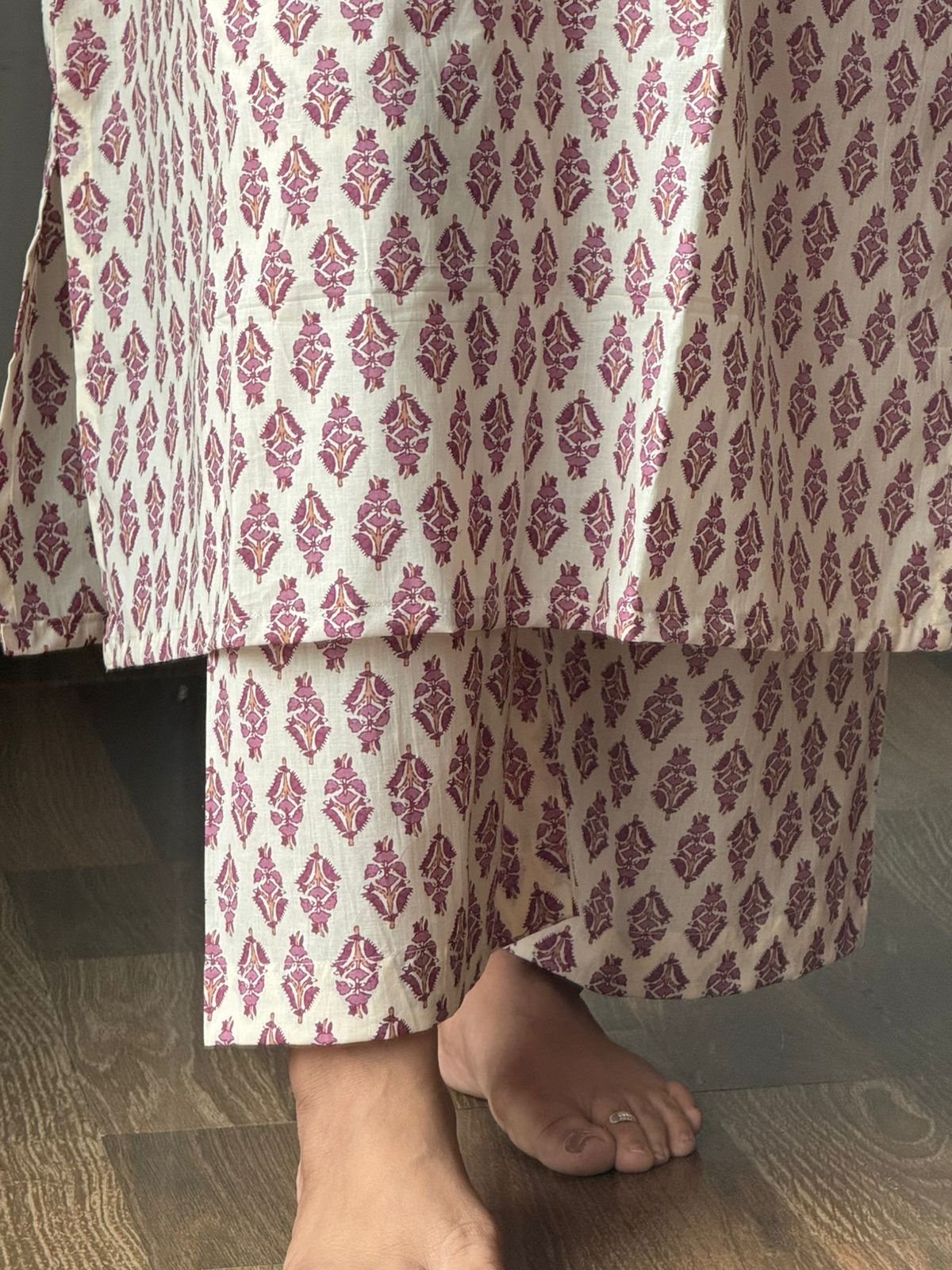 White A-Line Designer Kurta Set