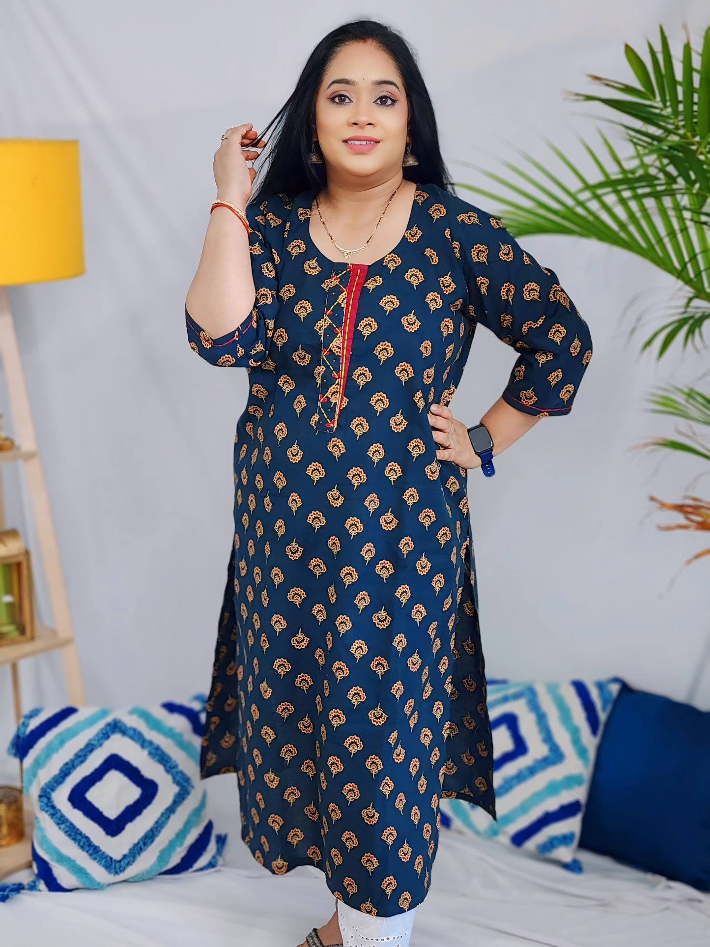 Shreya Green Office wear Kurta