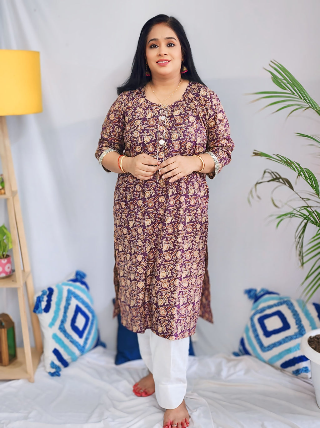 Ajrakh Print Cotton Essential Kurta