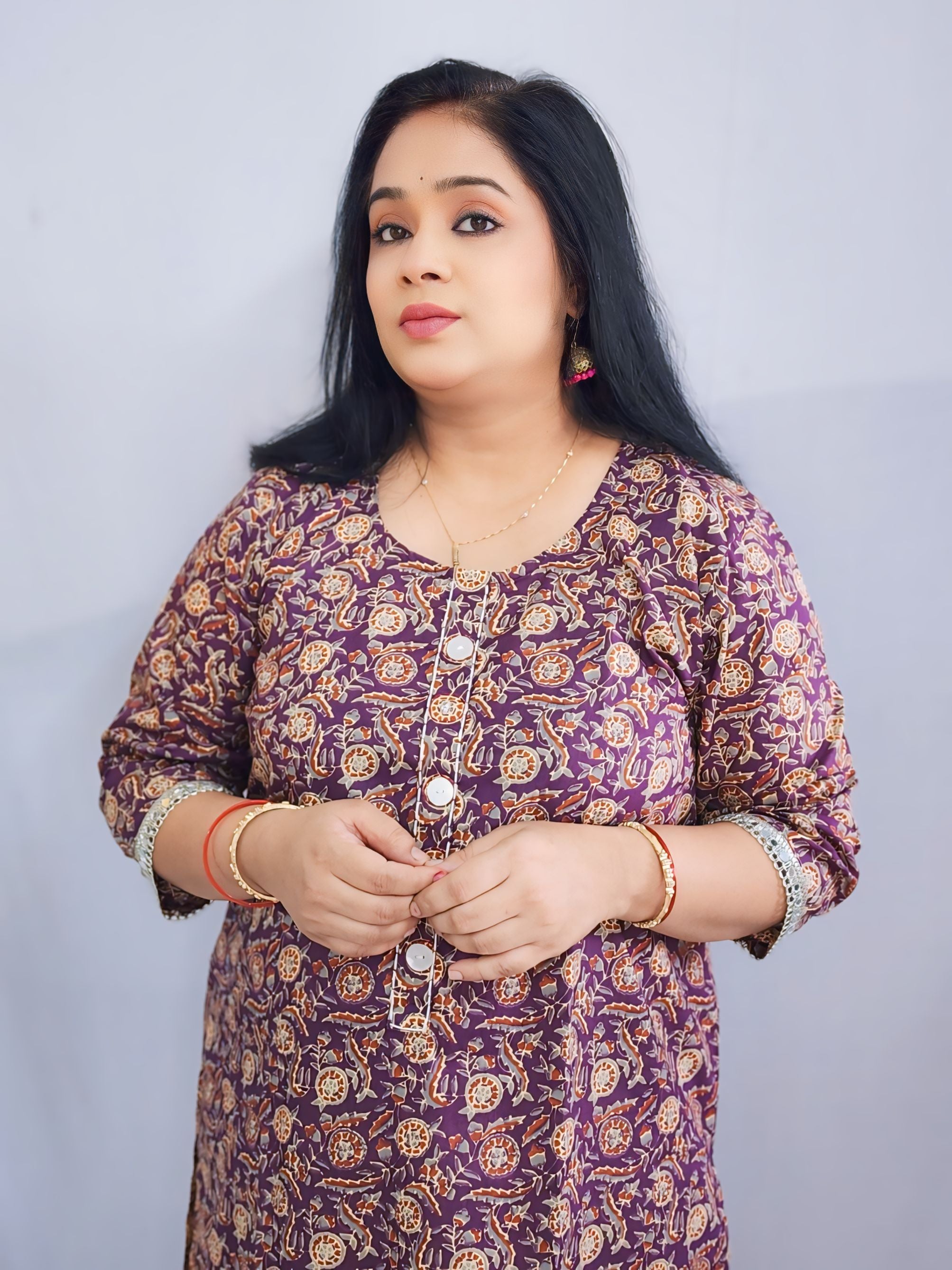 Ajrakh Print Cotton Essential Kurta