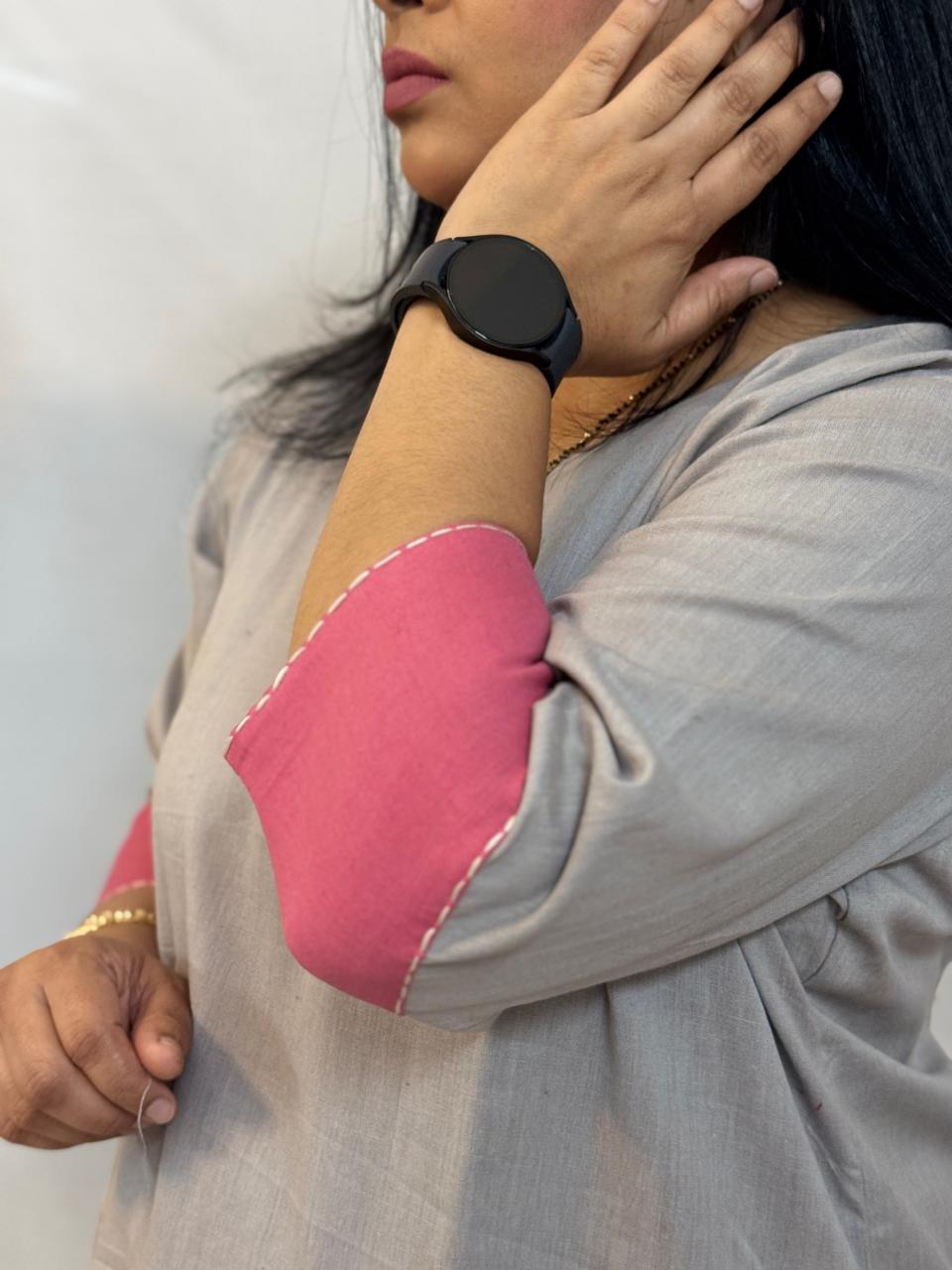 Abha Grey Kurti Pant Set