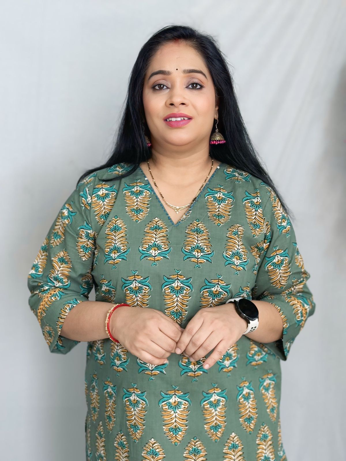 Ajrakh Straight Cut Kurta