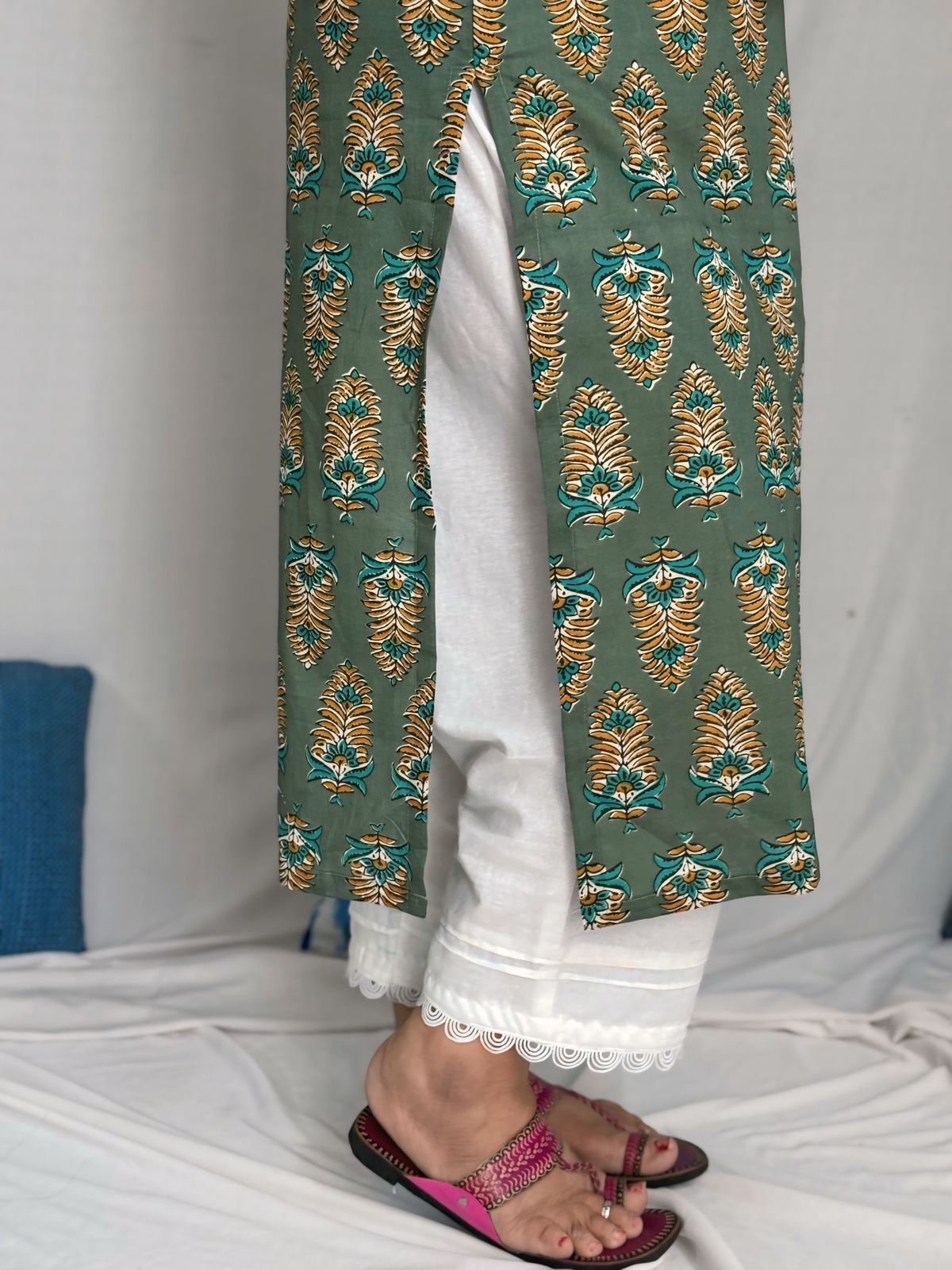 Ajrakh Straight Cut Kurta