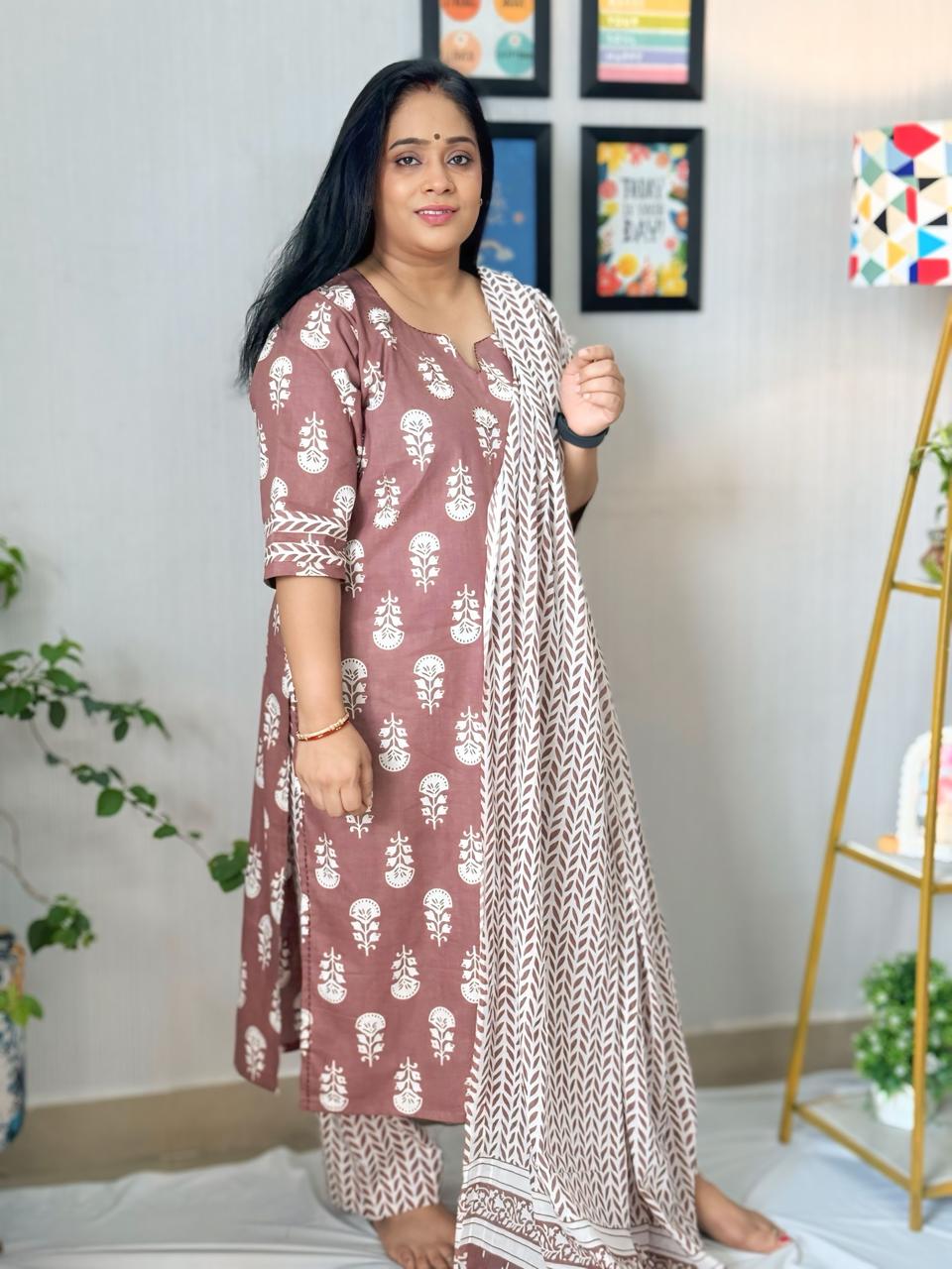 Aaram Brown Suit Set