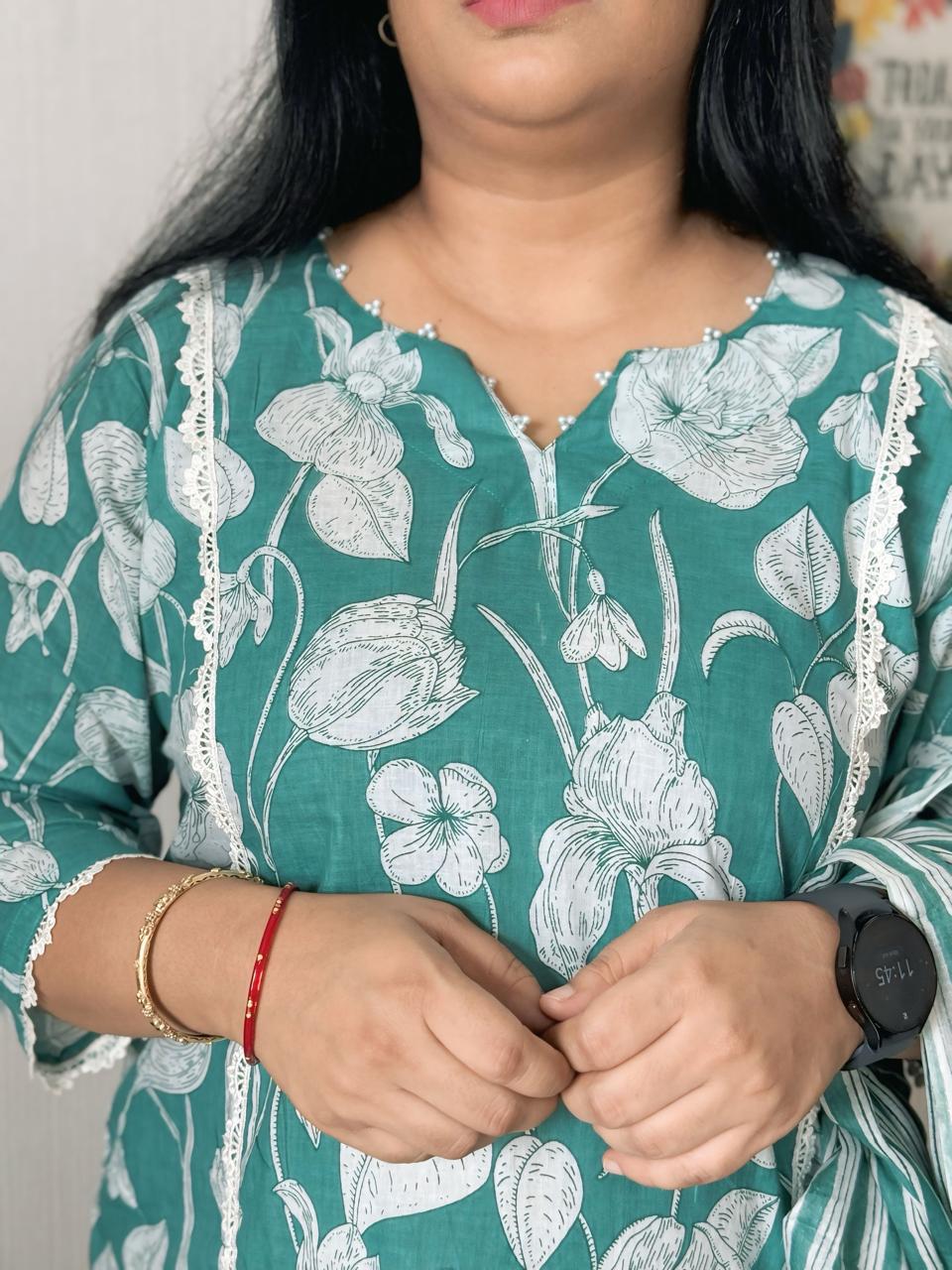 Sukoon Green Suit Set