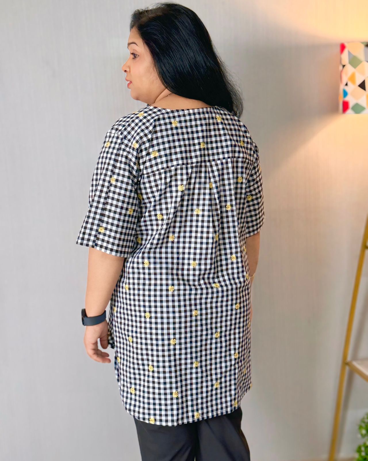 Black Hip Covering Tunics