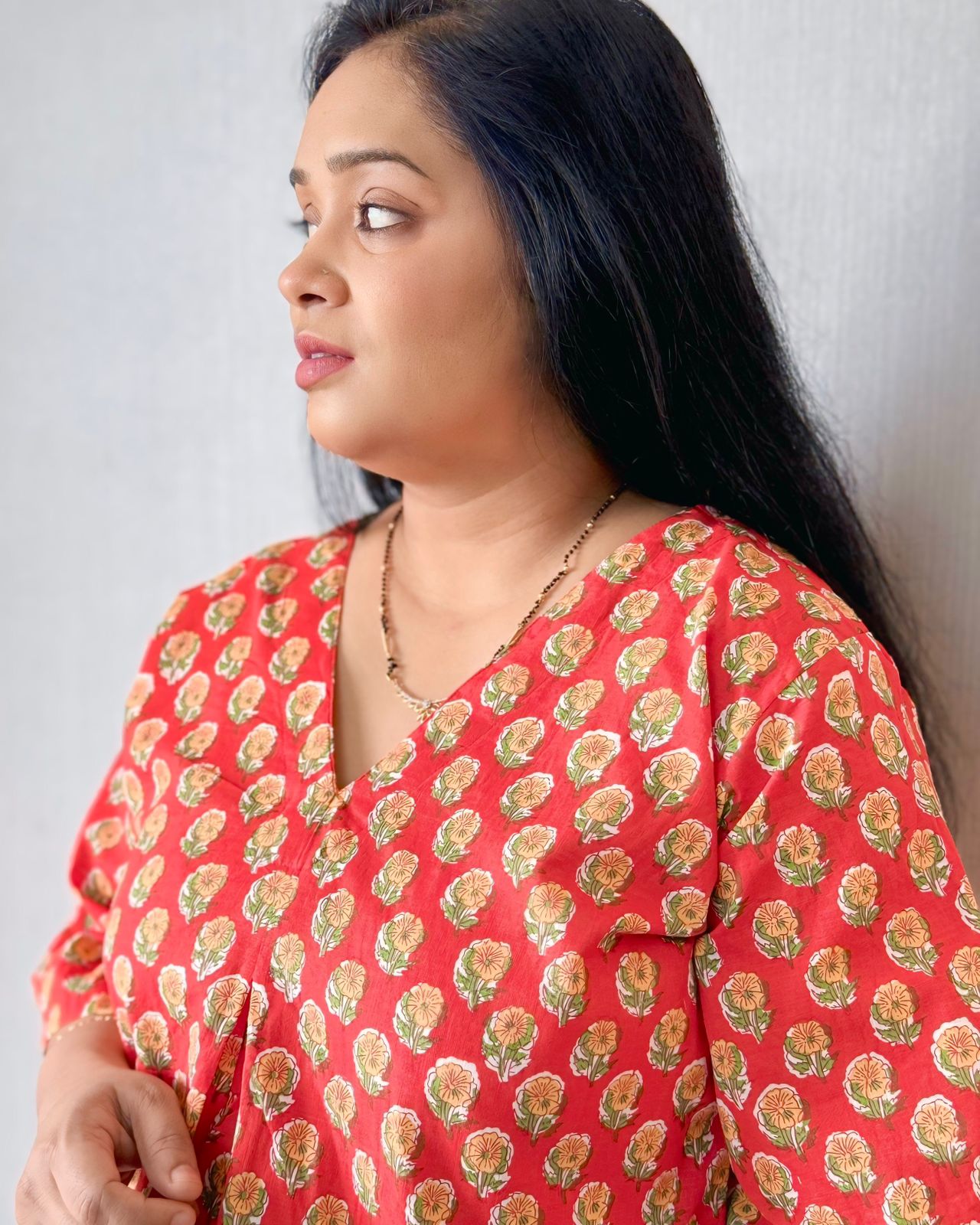 Orange Hip covering Short Tunics