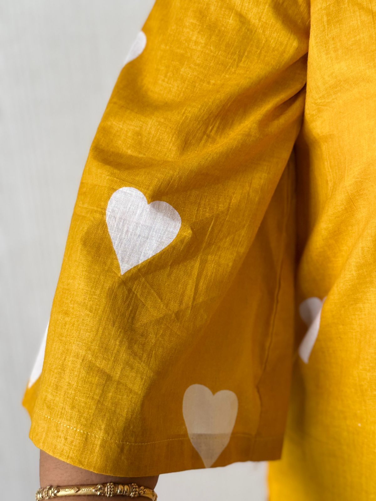 Golden Glow Everyday Short Kurti