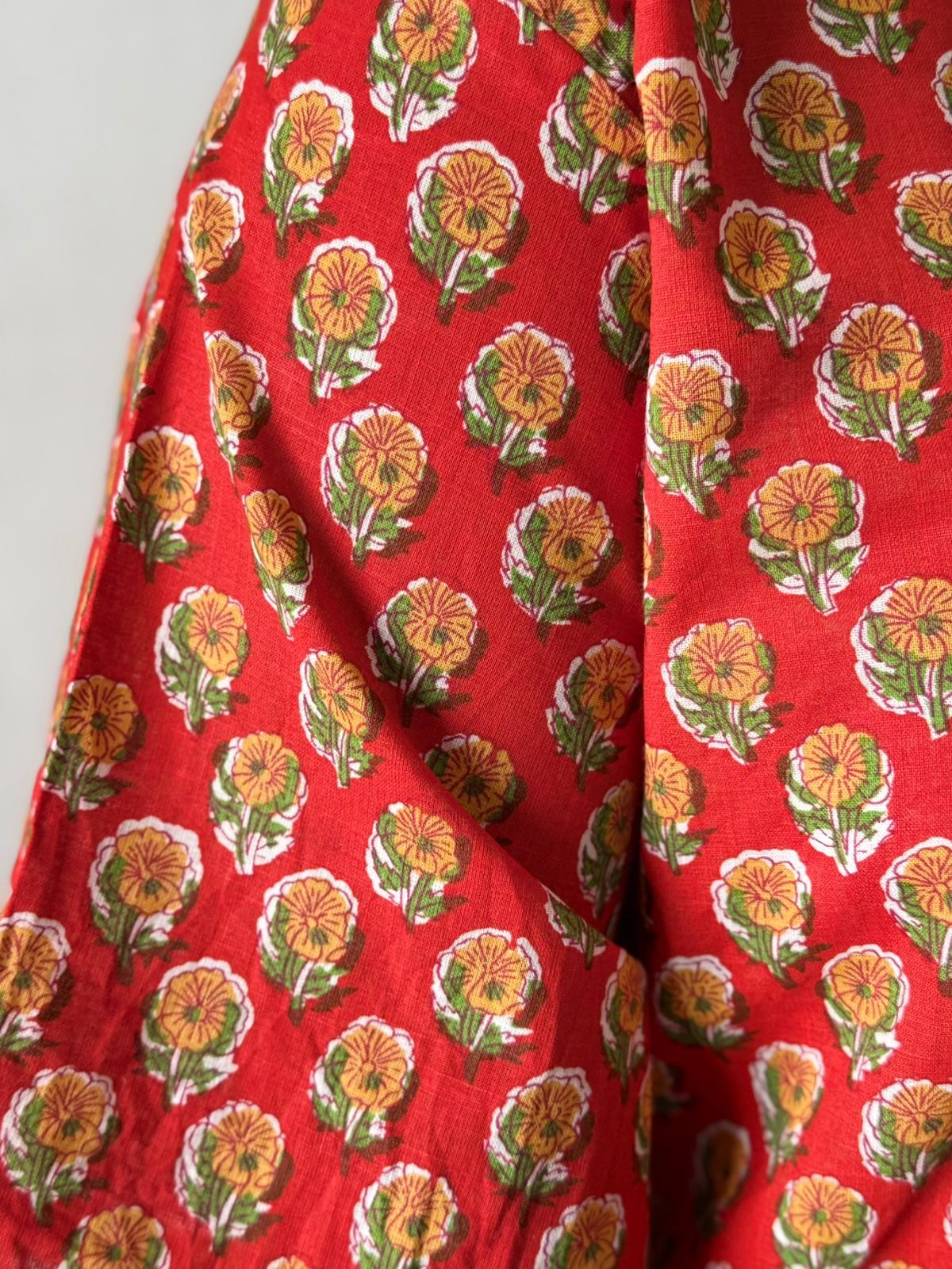 Orange Hip covering Short Tunics