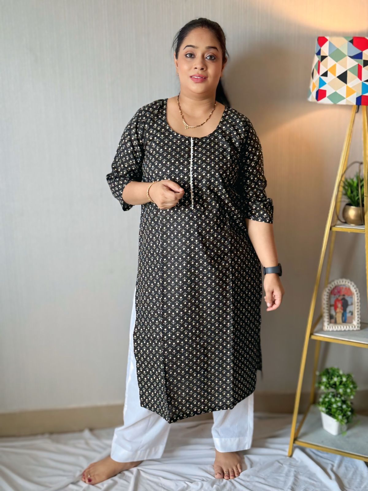 Daily Work wear Black kurta