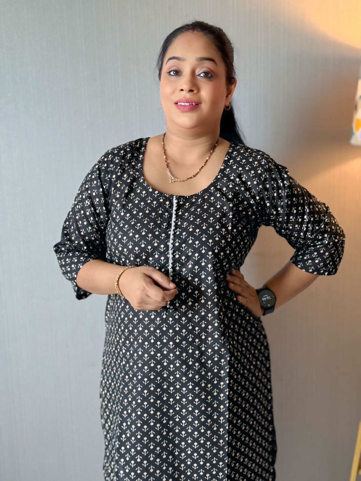 Daily Work wear Black kurta