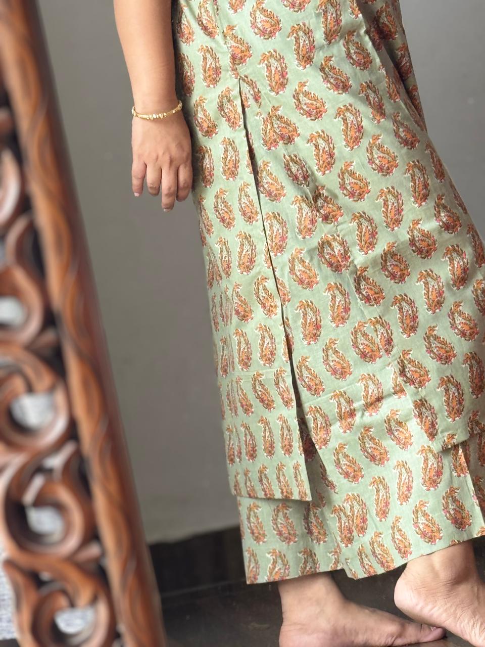 Pista Green Kurta Set