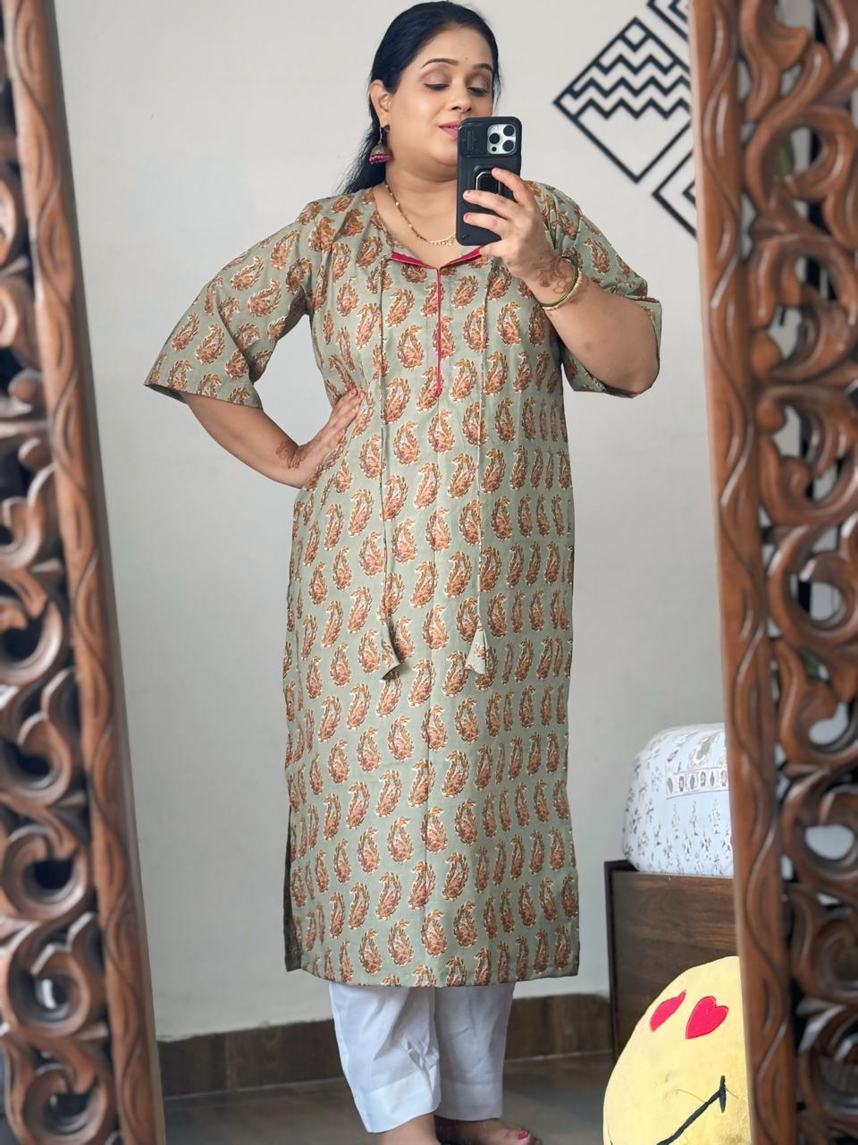 Pista Green Kurta Set