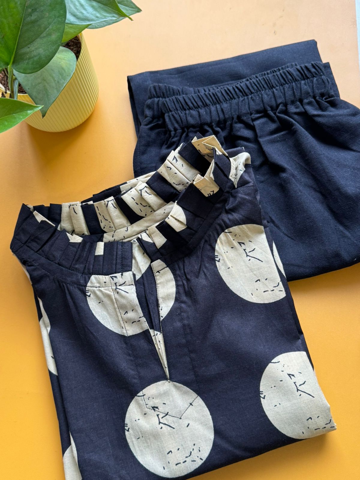 Black Cotton Coord Set – Effortless Workwear Comfort