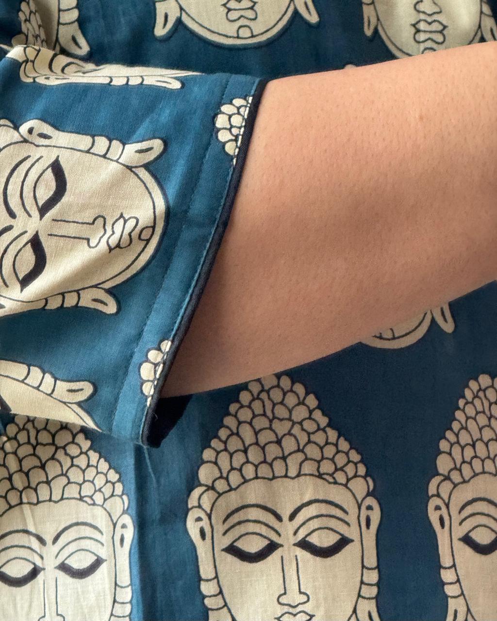 Buddha Motif Kalamkari Kurta
