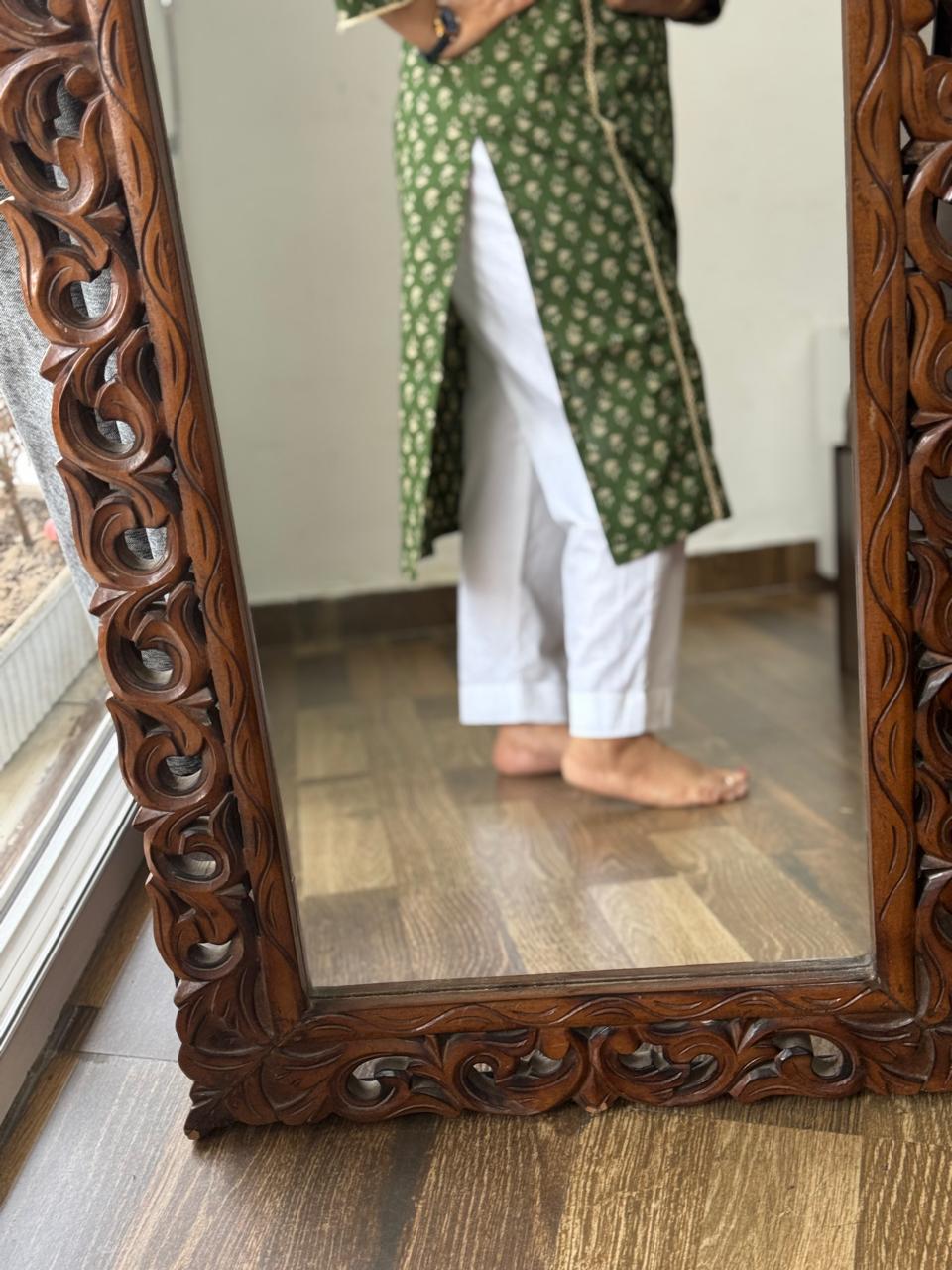 Mehndi Green Kali cut Kurta