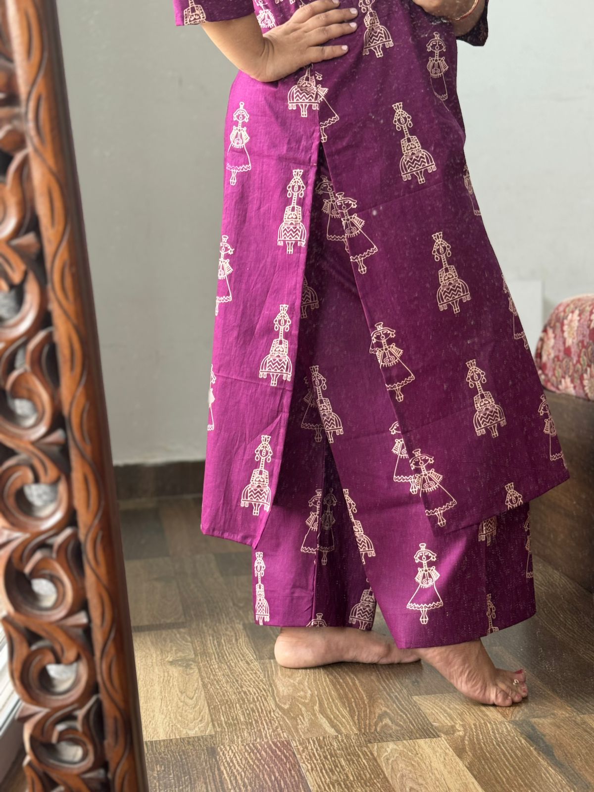 Daily Pehnawa Purple Palazzo Set