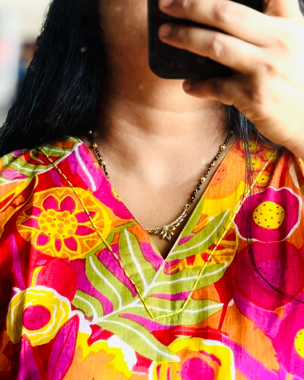 Tropical Floral A -Line Kurta