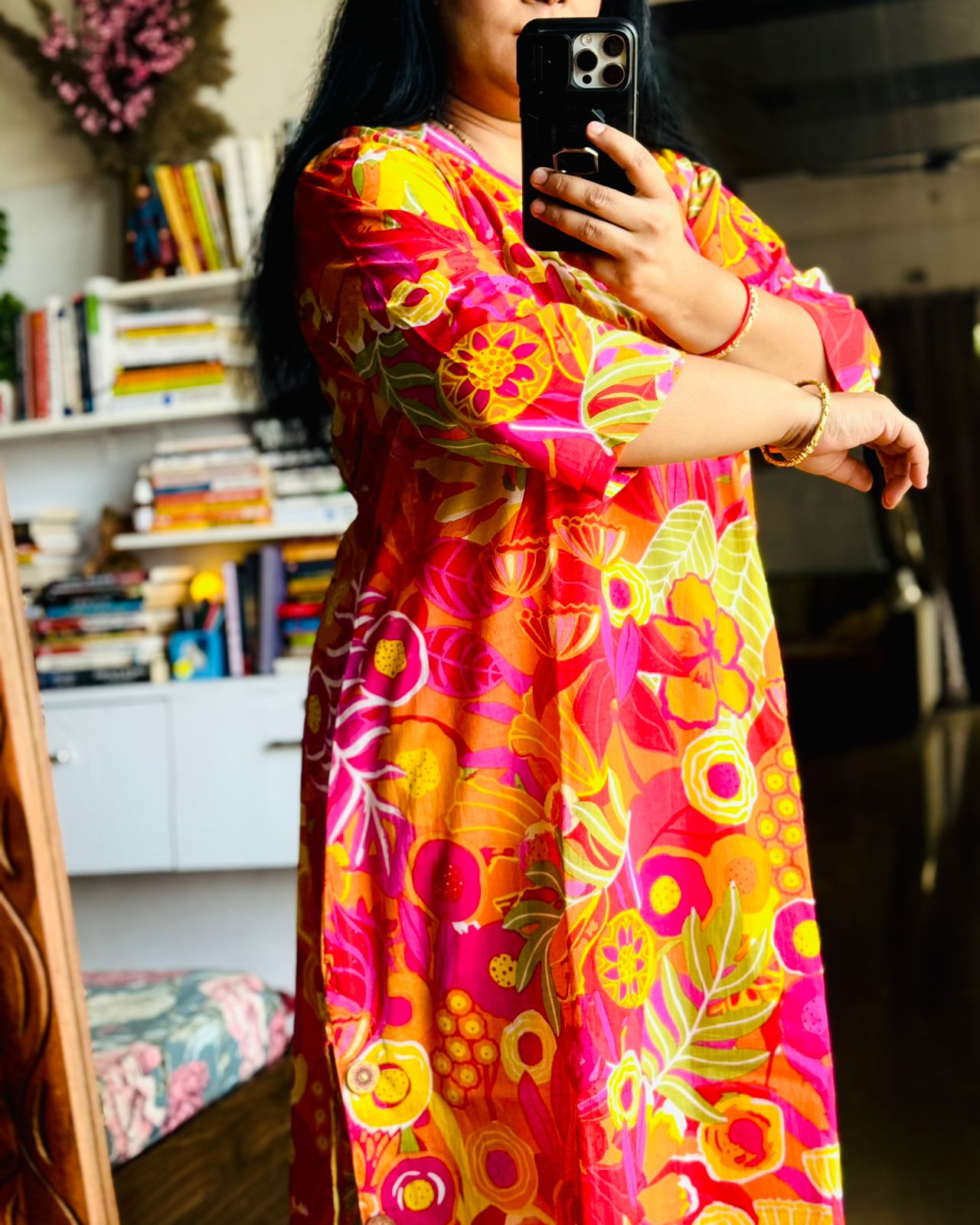 Tropical Floral A -Line Kurta