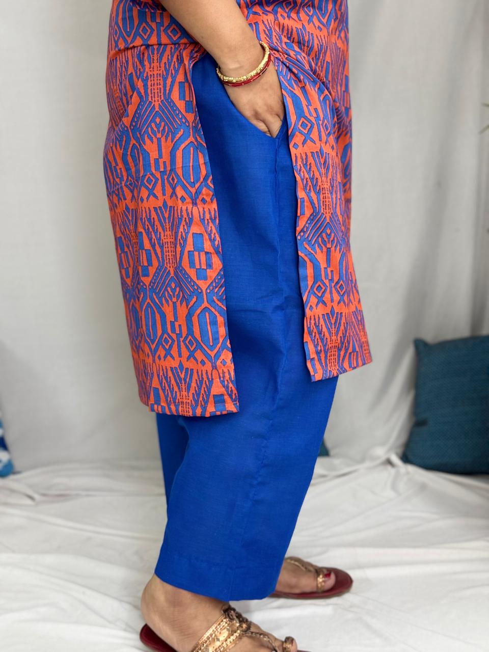 Kesari Mirrorwork Kurta Pant Set