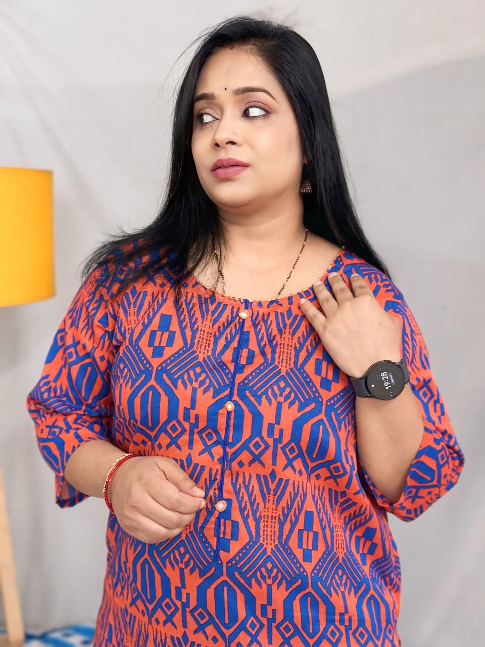 Kesari Mirrorwork Kurta Pant Set