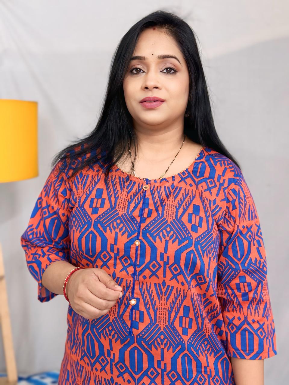 Kesari Mirrorwork Kurta Pant Set