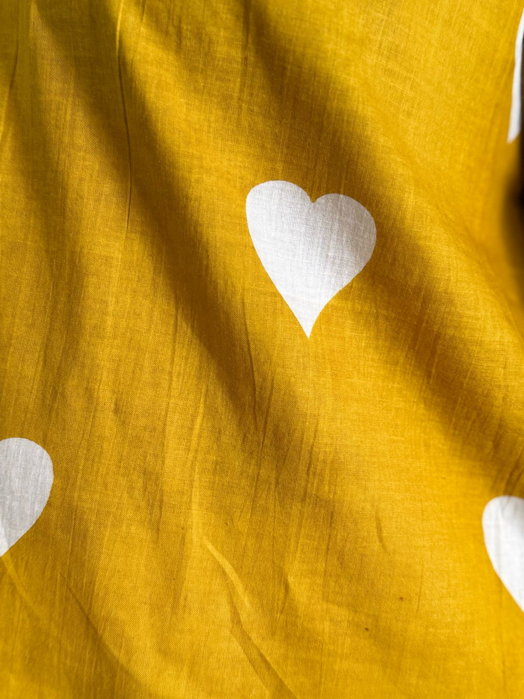 Heart Mustard Cotton Kurta