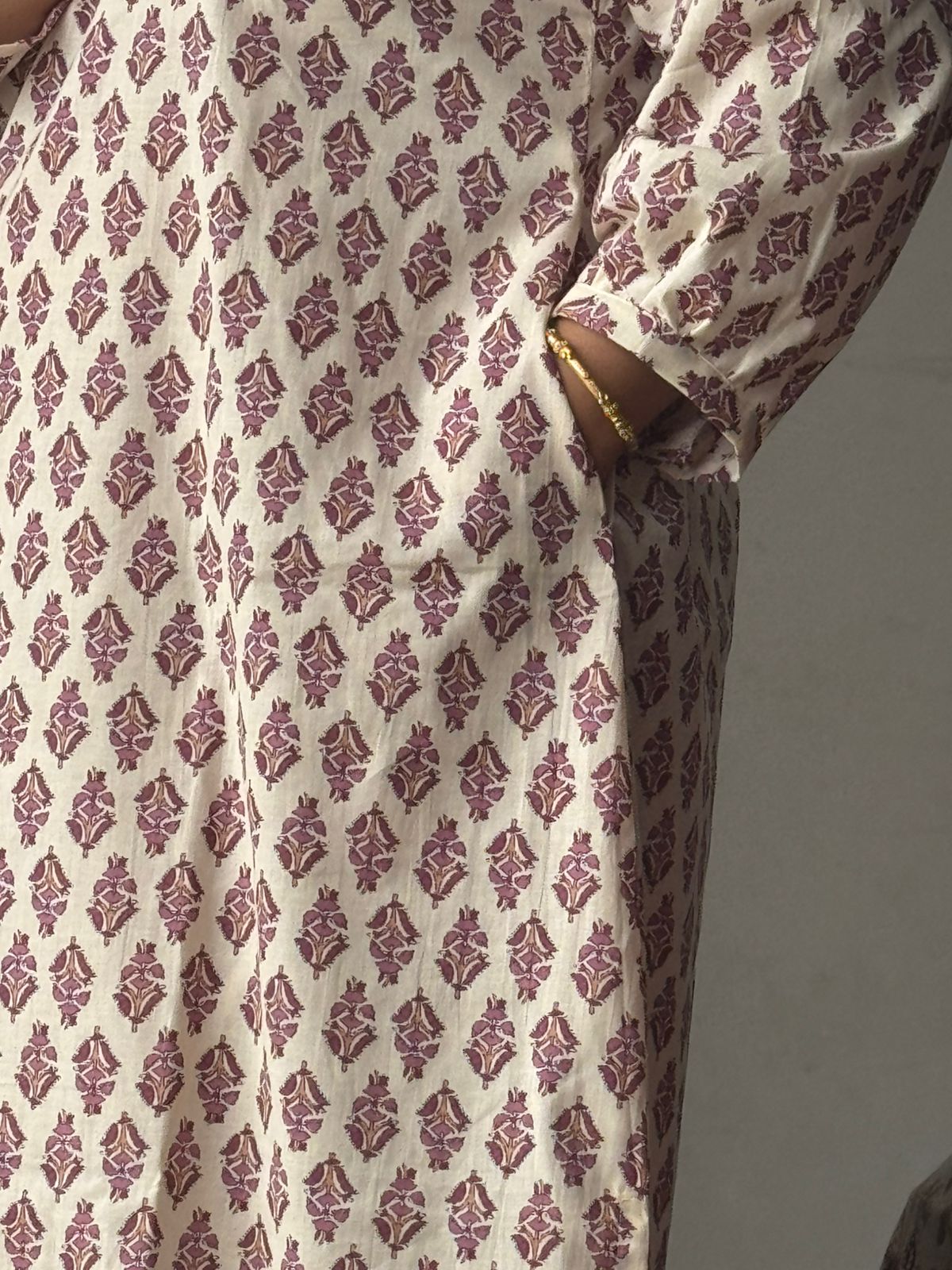 White A-Line Designer Kurta Set