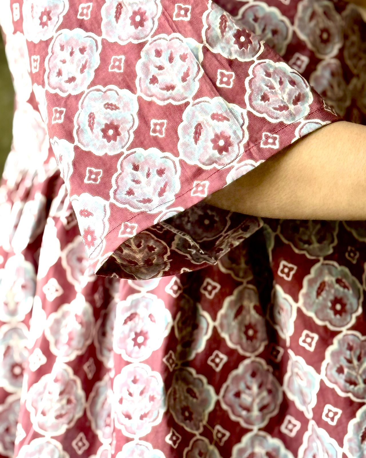 Ajrakh  Hip covering Short Kurta