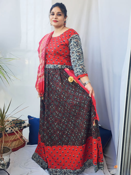 Designer Long Skirt (No Choli & Dupatta)